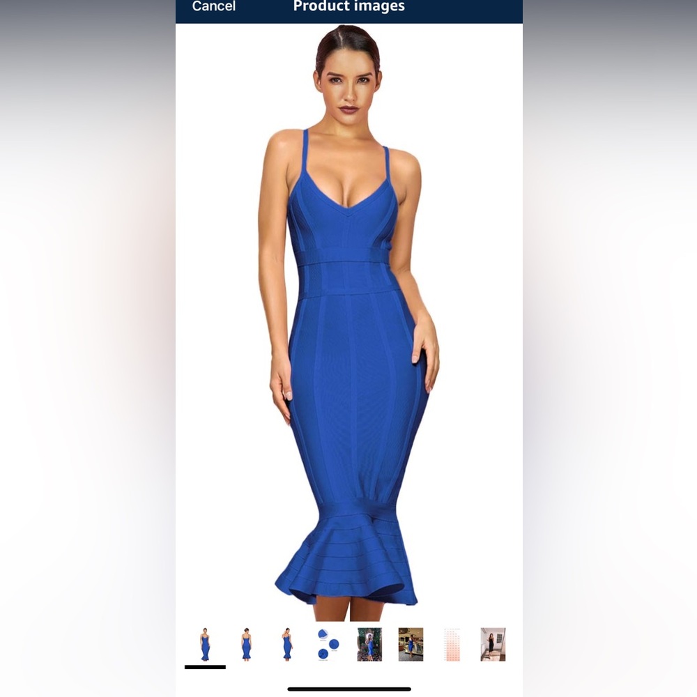 Blue Bodycon Dress